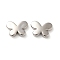 CCB Plastic Beads, Silver, Butterfly, 12x17x4mm, Hole: 1.3mm