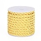 Polyester Cord, Twisted Cord, Goldenrod, 5mm, about 4.37 yards(4m)/roll