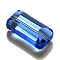 Imitation Austrian Crystal Beads, Grade AAA, Faceted, Rectangle, Light Sky Blue, 8x14x5.5mm, Hole: 0.9~1mm