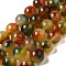 Natural Dyed White Jade Beads Strands, Round, Colorful, 10~10.5mm in diameter, Hole: 1mm, about 37pcs/strand, 14.76''~14.80''(37.5~37.6cm)