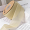 Polyester Ribbons, for Hair Bow Clips Accessories Making, Gift Packing, Champagne Gold, 2 inch(50mm), about 10 Yards(9.14m)/Roll