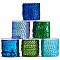 Eco-Friendly Plastic Paillette Beads, Sequins Beads, Ornament Accessories, Flat Round, Mixed Color, 6mm, about 5m/roll, 6rolls/set