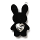 Flocky Resin Pendants&nbsp;RESI-E059-03B-1
