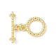 Textured Ring Alloy Toggle Clasps&nbsp;FIND-B047-20G-2