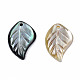 Natural Black Lip Shell Pendants&nbsp;SSHEL-S258-100A-2