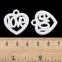 Valentine's Day Opaque Acrylic Pendants&nbsp;SACR-L007-042C