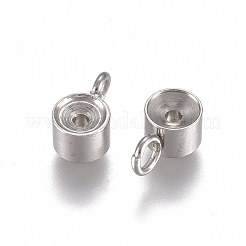 Tarnish Resistant 201 Stainless Steel Pendant Rhinestone Settings&nbsp;STAS-G225-02P