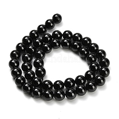Natural Black Spinel Beads Strands&nbsp;G-L631-A03-8mm