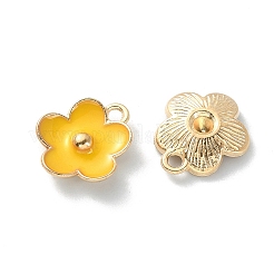 Light Gold Plated Alloy Enamel Pendants&nbsp;ENAM-YW0002-20G