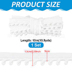10M Polyester Lace Trim&nbsp;OCOR-PH0036-27B