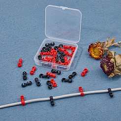 40Pcs 2 Colors Resin Bicycle Cable Buckles&nbsp;FIND-HY0002-91