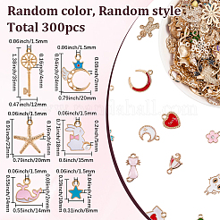 300Pcs Alloy Enamel Pendants&nbsp;ENAM-SP0001-07