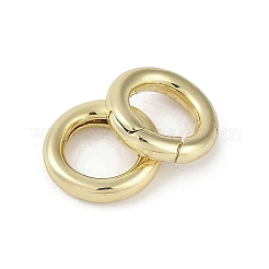 Brass Spring Gate Rings&nbsp;KK-Z078-07G
