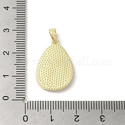 Brass Pave Shell Pendants&nbsp;KK-I708-08A-G