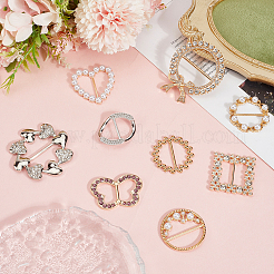 9Pcs 9 Styles Alloy Buckles&nbsp;AJEW-GF0011-33
