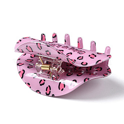 Leopard Print Pattern PVC Claw Hair Clips&nbsp;LS-PHAR-M013-02H