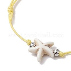 Waxed Polyester Braided Bead Bracelets&nbsp;BJEW-JB11105