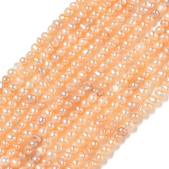Natural Cultured Freshwater Pearl Beads Strands&nbsp;PA-CBAC463-18