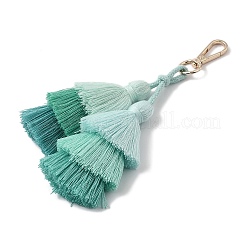 Handmade Macrame Nylon Thread Pendant Decorations&nbsp;HJEW-P019-12G-04
