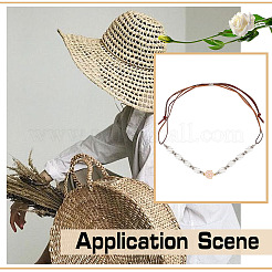 Imitation Leather Cords Baseball Cap Chains&nbsp;HJEW-MA00023