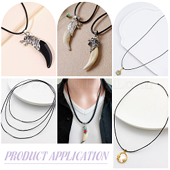 6Pcs 3 Styles Black Waxed Cord Necklace Making&nbsp;AJEW-UN0002-31