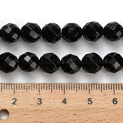 Natural Black Tourmaline Beads Strands&nbsp;G-H329-E02-8mm