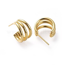 Brass Stud Earrings&nbsp;EJEW-L234-35G