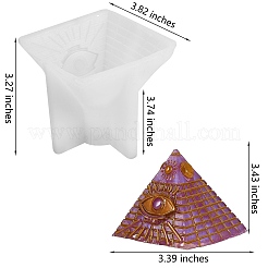 Pyramid Shape DIY Candle Silicone Molds&nbsp;DIY-SZ0007-16