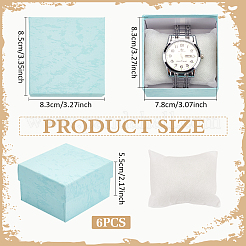 Cardboard Jewelry Watch Storage Gift Box&nbsp;CON-WH0092-67C