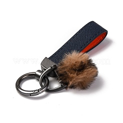 Plush & Imitation Leather Keychain&nbsp;KEYC-K023-01B-04