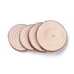 Unfinished Natural Poplar Wood Cabochons&nbsp;WOOD-E018-12