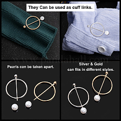12Pcs 2 Colors Alloy with ABS Buckles&nbsp;JEWB-AR0001-05