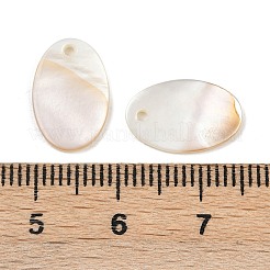 Oval Freshwater Shell Charms&nbsp;SHEL-M005-32