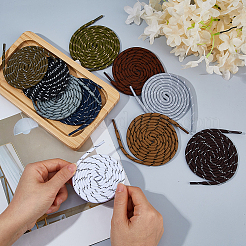 10Pairs 10 Styles Polyester Shoelaces&nbsp;FIND-FH0018-11