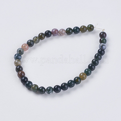 Natural Indian Agate Beads Strands&nbsp;X-G-G515-6mm-05