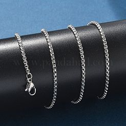 Non-Tarnish 304 Stainless Steel Rolo Chain Necklaces&nbsp;LS-NJEW-L047-02B-P