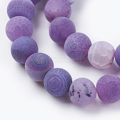 Natural Weathered Agate Beads Strands&nbsp;G-G589-8mm-06