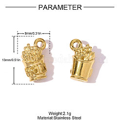 304 Stainless Steel Pendants&nbsp;STAS-OY008-47G