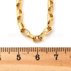 Brass Box Chain Necklaces for Women Men&nbsp;NJEW-F337-06G