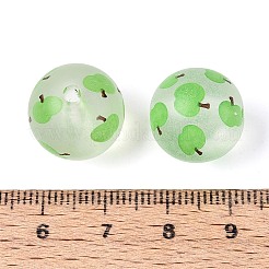 Transparent Frosted Acrylic Beads&nbsp;FACR-T008-03A