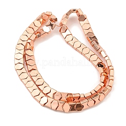 Electroplated Synthetic Non-magnetic Hematite Beads Strands&nbsp;G-C136-A01-02