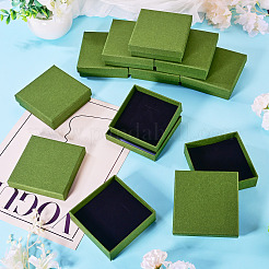 12Pcs Cardboard Paper Jewelry Storage Boxes with Sponge&nbsp;CON-TA0001-43C
