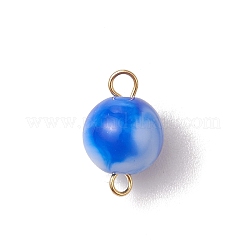 20Pcs Two Tone Opaque Acrylic Round Connector Charms&nbsp;PALLOY-JF03538