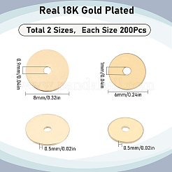 400Pcs 2 Styles Brass Spacer Beads&nbsp;KK-SC0004-01