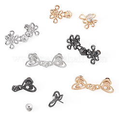 6Pcs 6 Styles Chinese Knot Alloy Adjustable Jean Button Pins&nbsp;FIND-TA0010-52