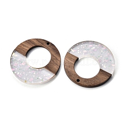 Epoxy Resin & Walnut Wood Pendants&nbsp;RESI-T057-09A