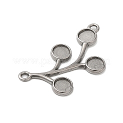 Non-Tarnish 304 Stainless Steel Pendant Cabochon Settings&nbsp;STAS-N103-72P