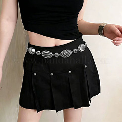 Alloy Twisted Oval Cutout Waist Chains&nbsp;WG99287-01