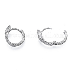 Tarnish Resistant 304 Stainless Steel Hoop Earrings Findings&nbsp;STAS-N092-191
