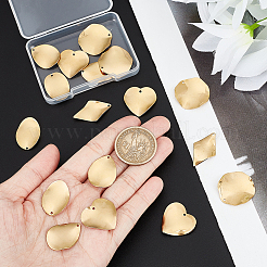 24Pcs 6 Style 304 Stainless Steel Pendants&nbsp;STAS-UN0040-44